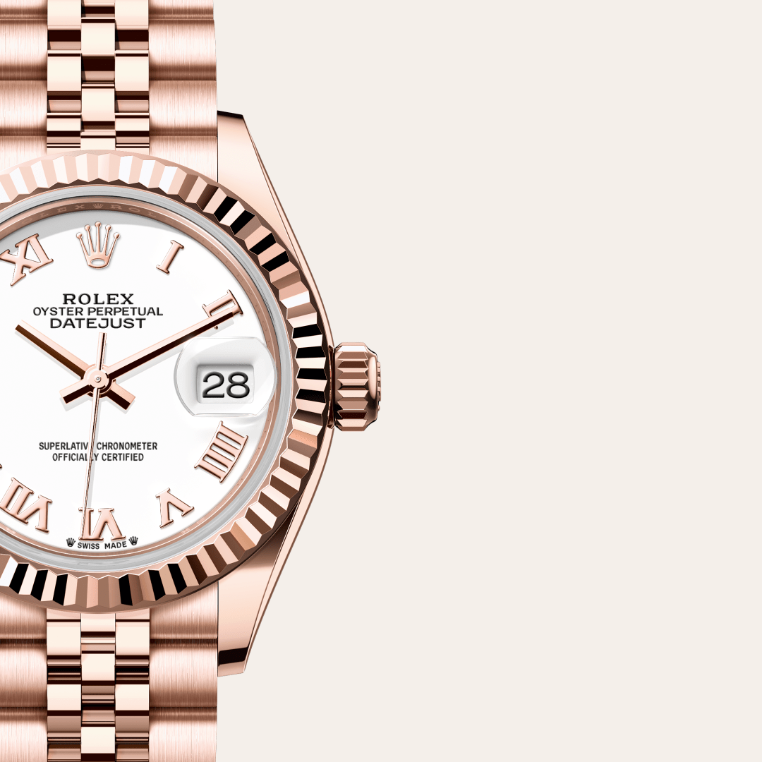 Rolex Lady-Datejust Oyster, 28 mm, Everose altın M279175-0022