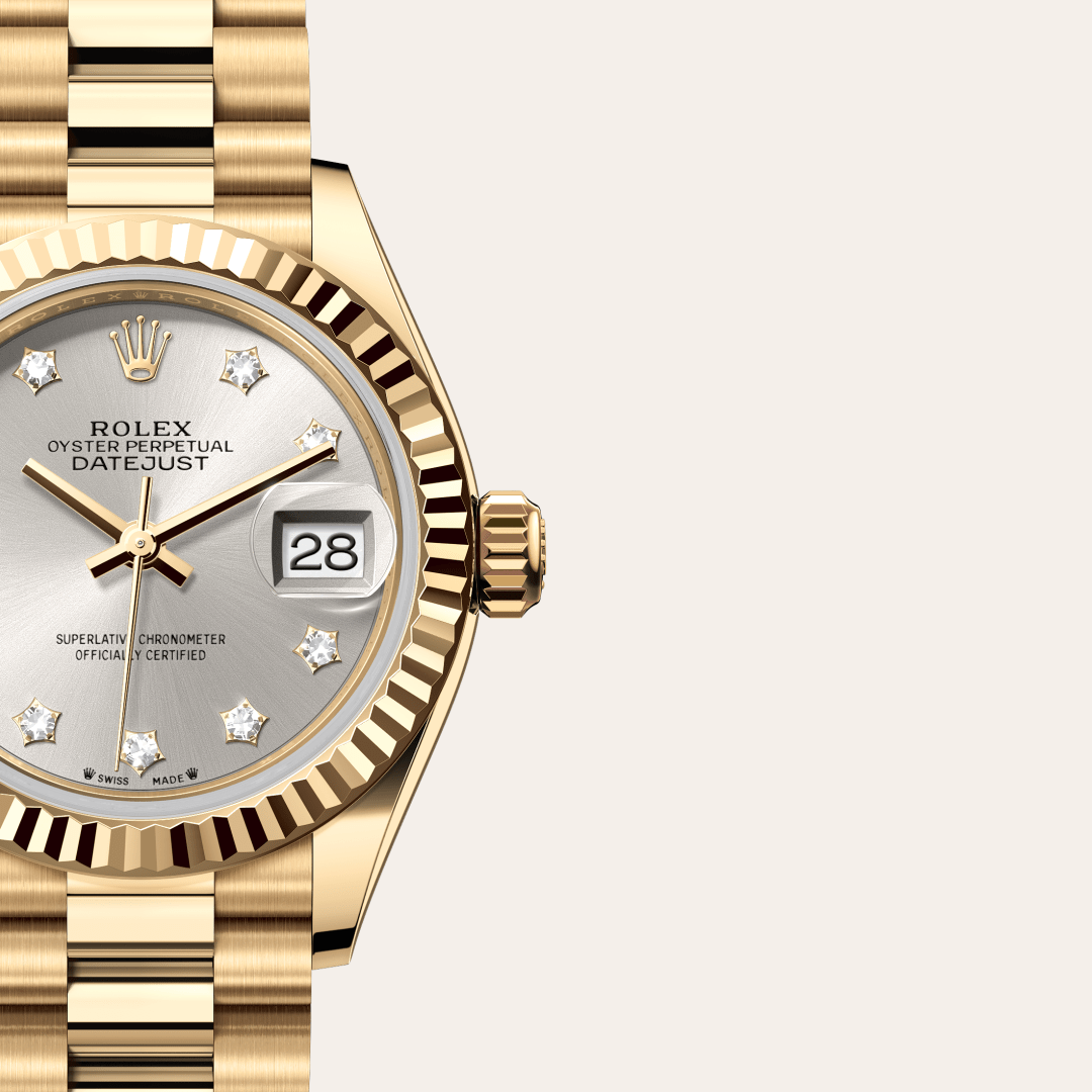 Rolex Lady-Datejust Oyster, 28 mm, sarı altın M279178-0002