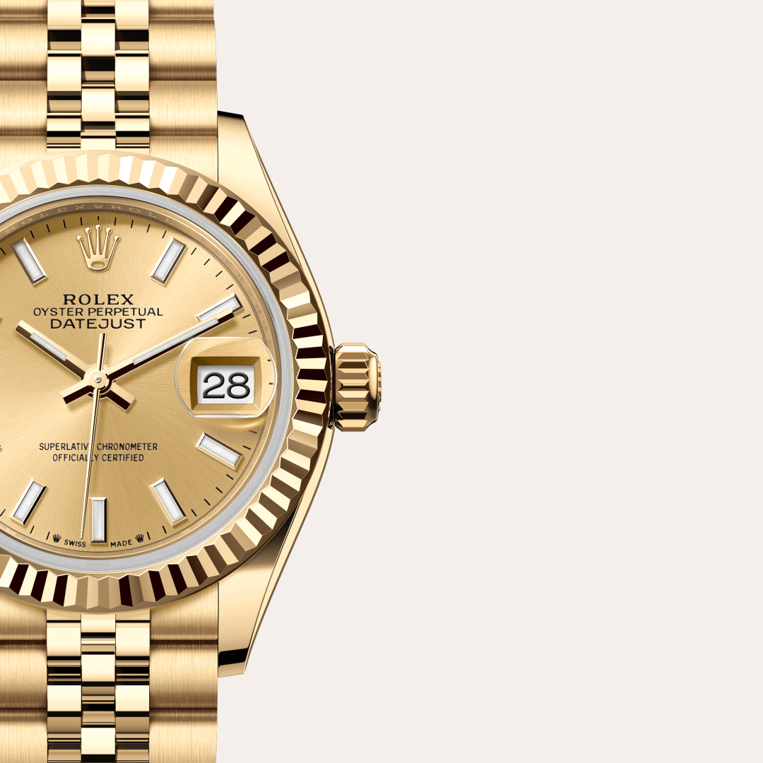 Rolex Lady-Datejust Oyster, 28 mm, sarı altın M279178-0003