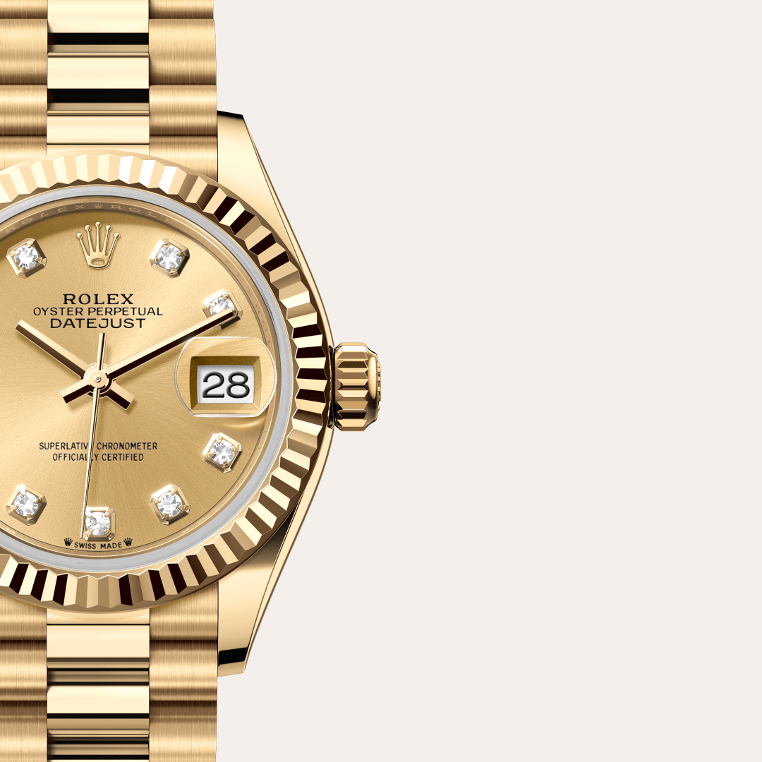Rolex Lady-Datejust Oyster, 28 mm, sarı altın M279178-0017