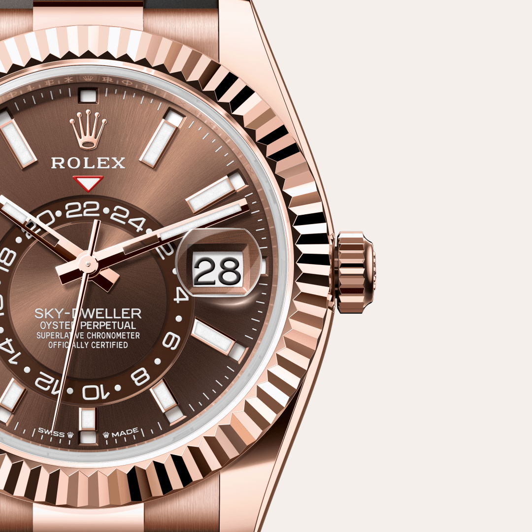 Rolex Sky-Dweller Oyster, 42 mm, Everose altın M336235-0002