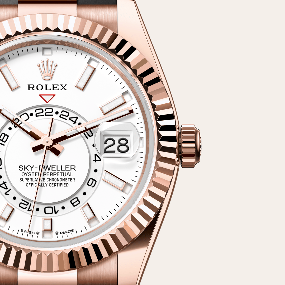 Rolex Sky-Dweller Oyster, 42 mm, Everose altın M336235-0003