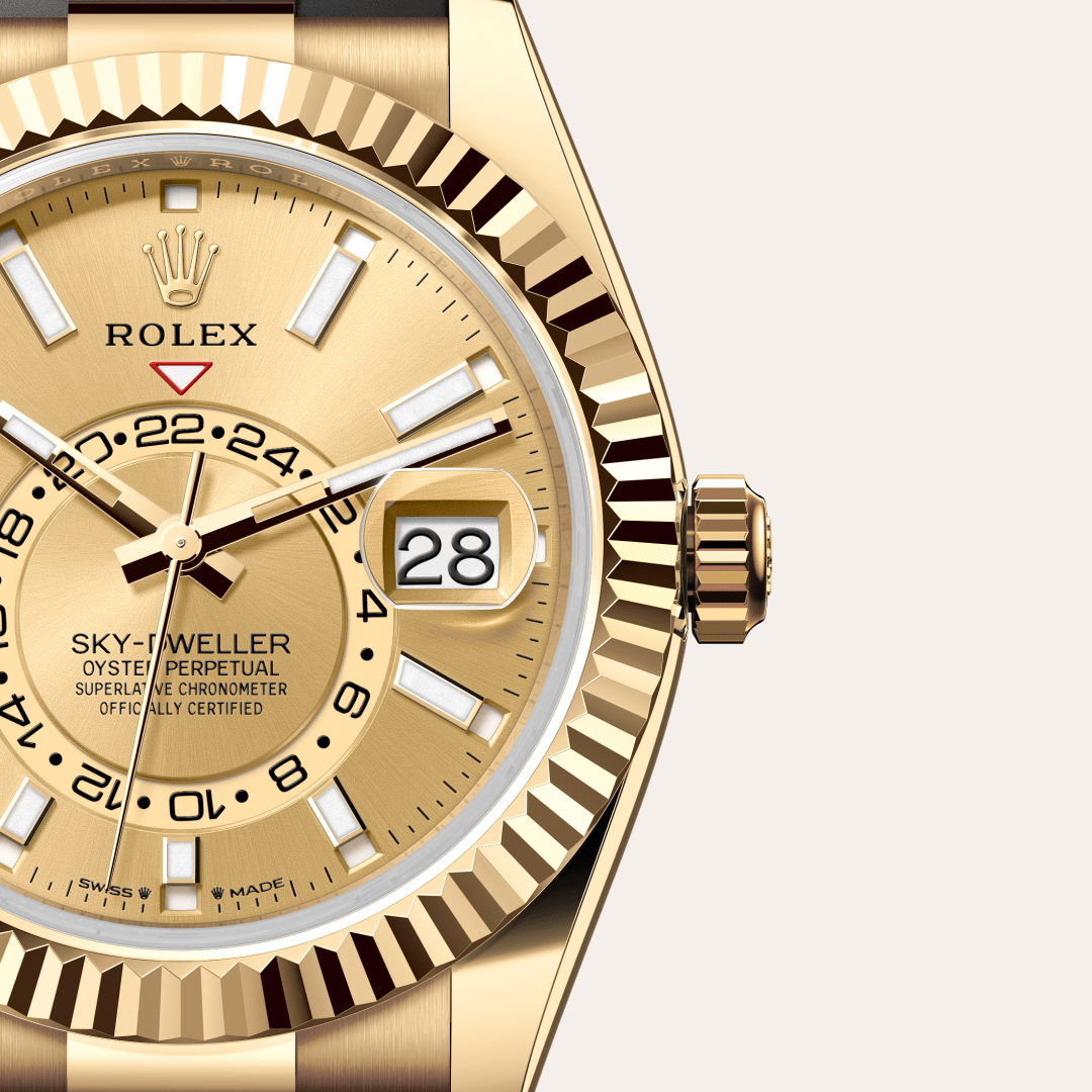 Rolex Sky-Dweller Oyster, 42 mm, sarı altın M336238-0001