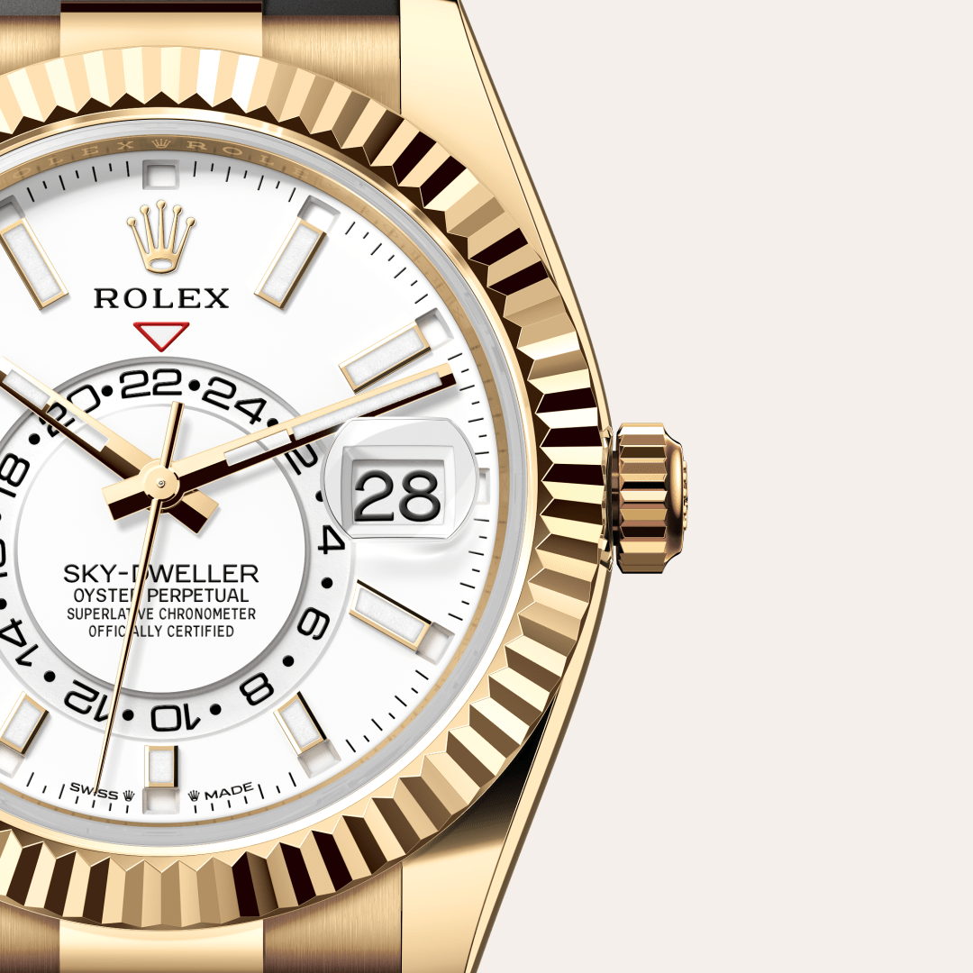Rolex Sky-Dweller Oyster, 42 mm, sarı altın M336238-0003