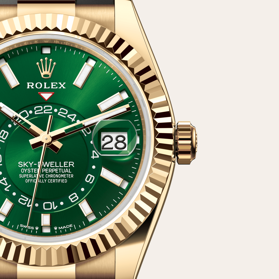 Rolex Sky-Dweller Oyster, 42 mm, sarı altın M336238-0004