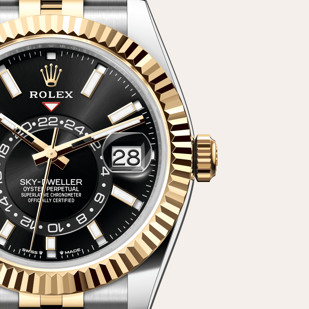 Rolex Sky-Dweller Oyster, 42 mm, Oystersteel çelik ve sarı altın M336933-0004