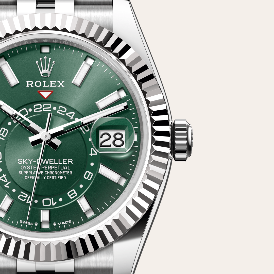 Rolex Sky-Dweller Oyster, 42 mm, Oystersteel çelik ve beyaz altın M336934-0002