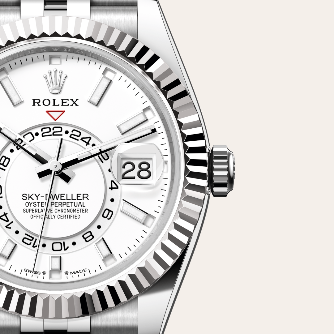 Rolex Sky-Dweller Oyster, 42 mm, Oystersteel çelik ve beyaz altın M336934-0004