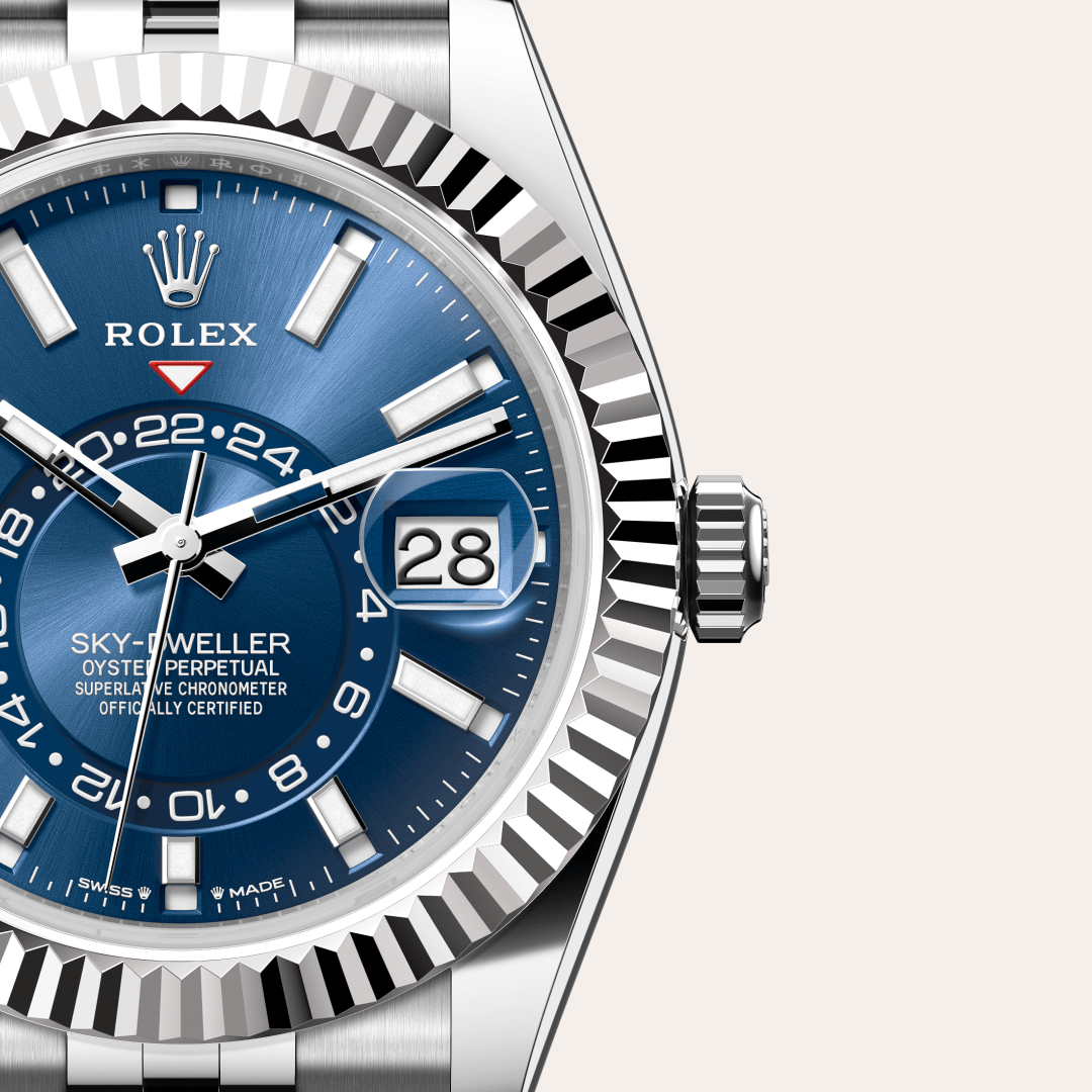Rolex Sky-Dweller Oyster, 42 mm, Oystersteel çelik ve beyaz altın M336934-0006