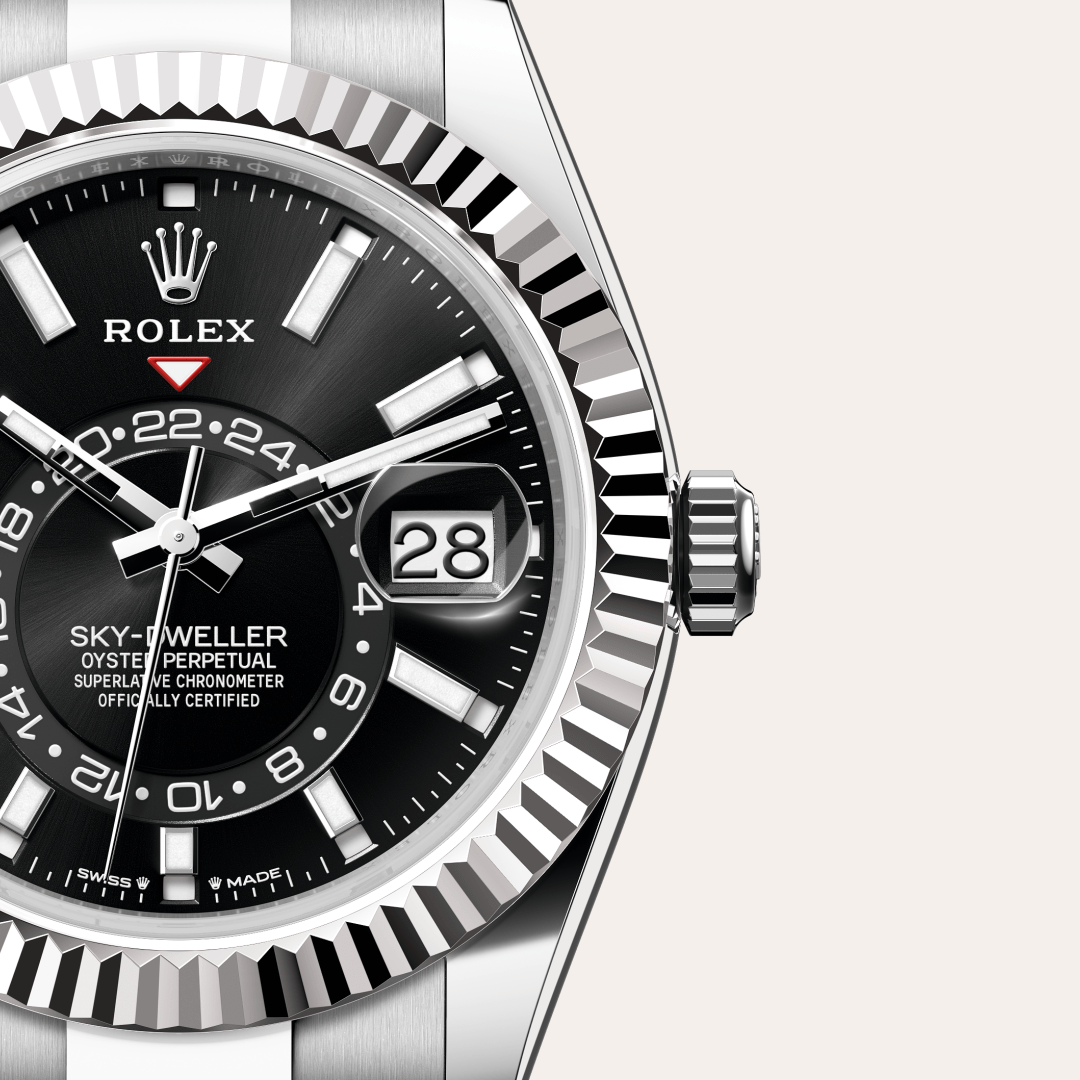 Rolex Sky-Dweller Oyster, 42 mm, Oystersteel çelik ve beyaz altın M336934-0007