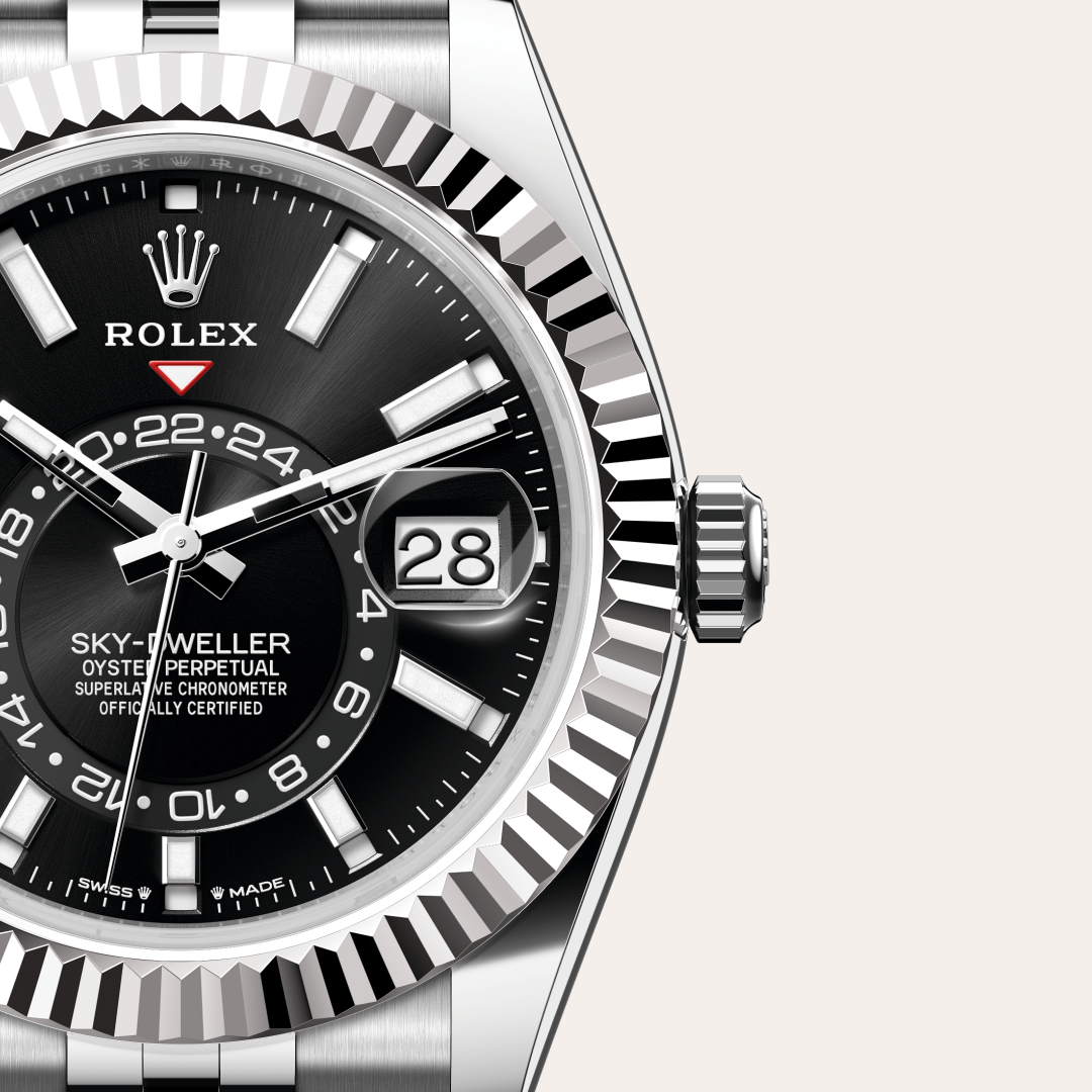 Rolex Sky-Dweller Oyster, 42 mm, Oystersteel çelik ve beyaz altın M336934-0008