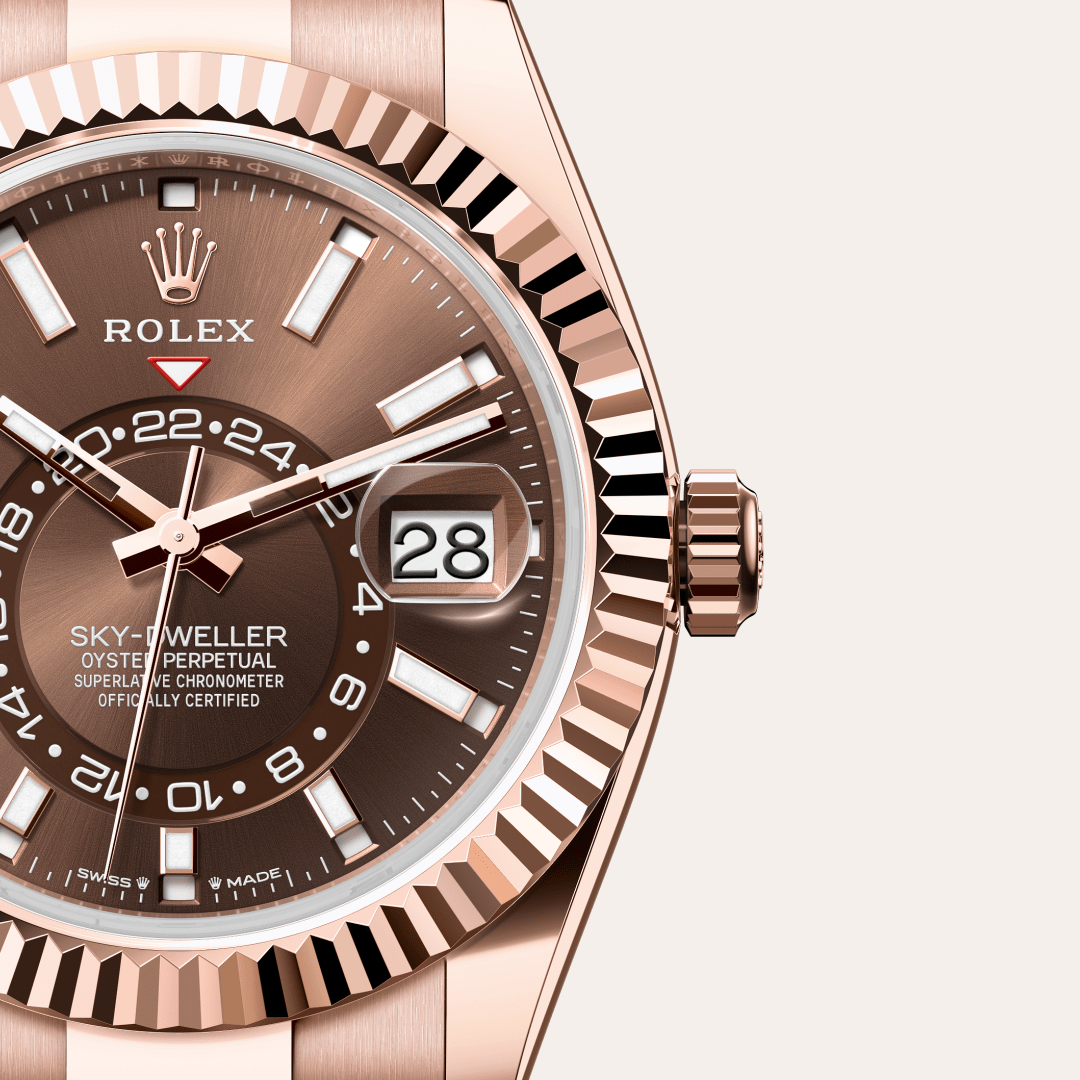 Rolex Sky-Dweller Oyster, 42 mm, Everose altın M336935-0002