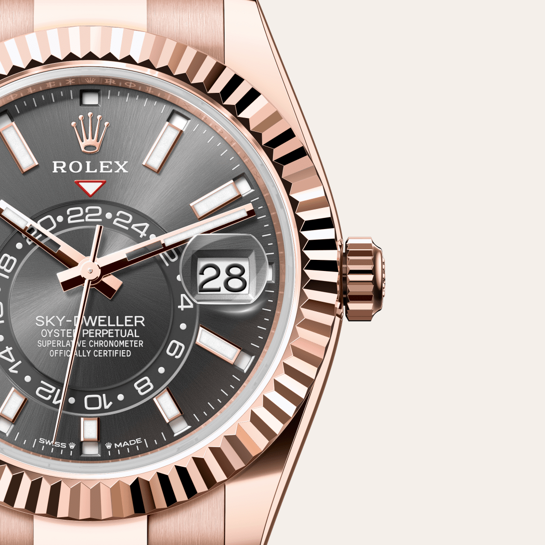 Rolex Sky-Dweller Oyster, 42 mm, Everose altın M336935-0004