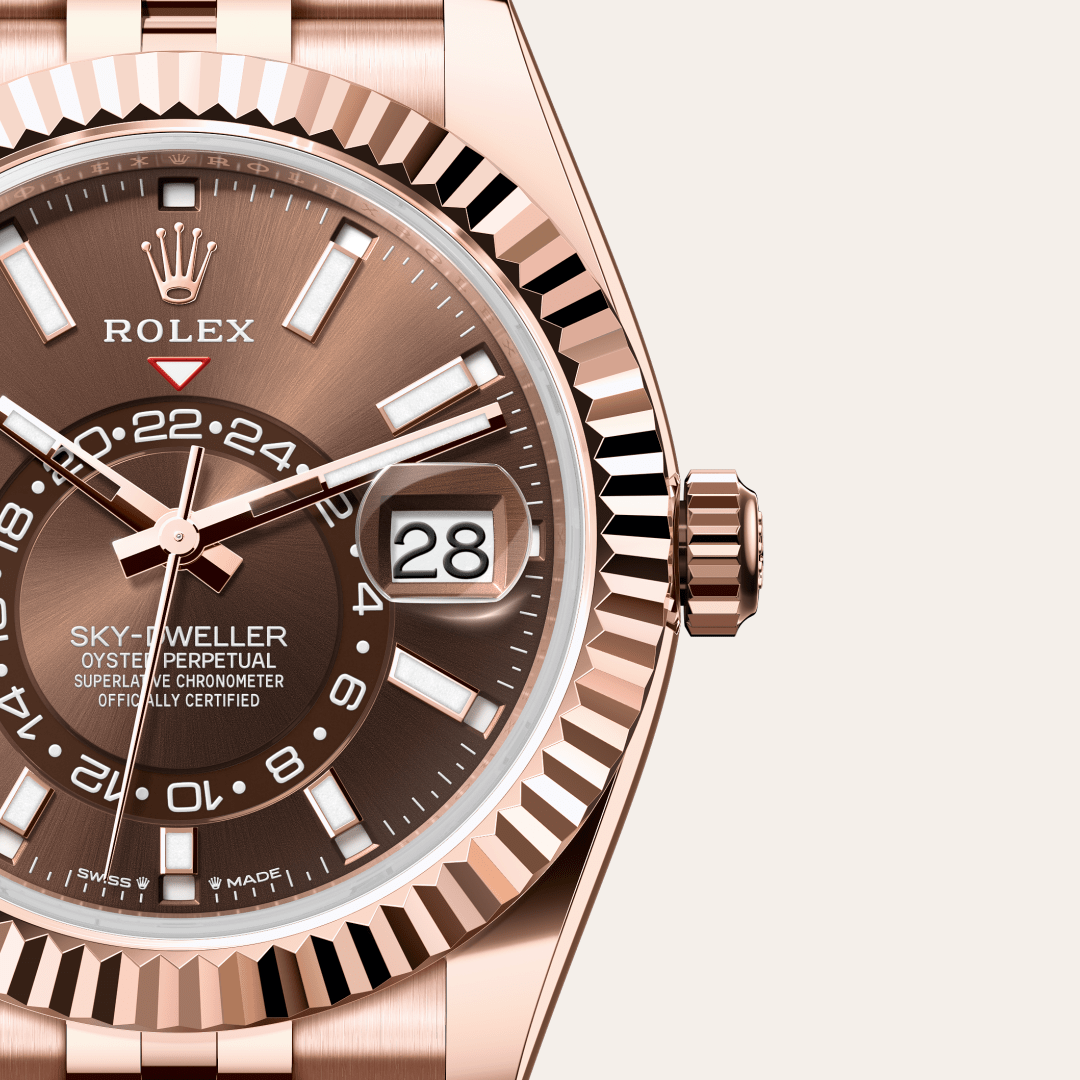 Rolex Sky-Dweller Oyster, 42 mm, Everose altın M336935-0006
