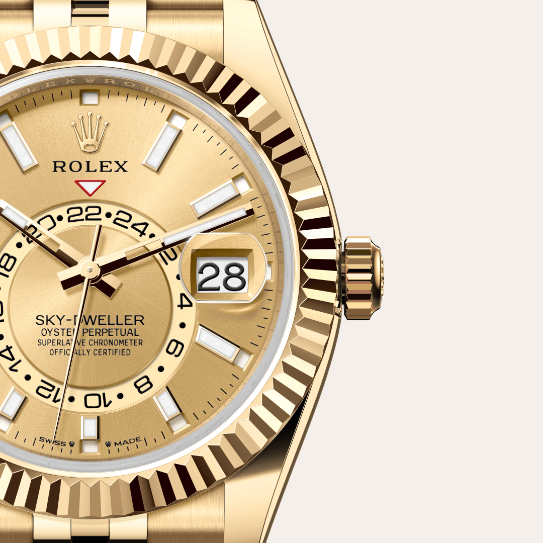 Rolex Sky-Dweller Oyster, 42 mm, sarı altın M336938-0004