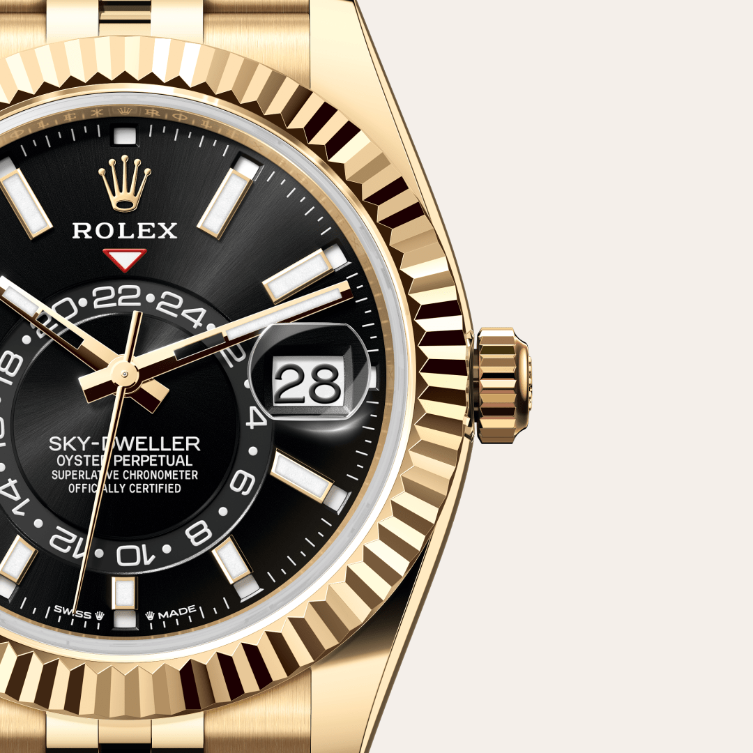 Rolex Sky-Dweller Oyster, 42 mm, sarı altın M336938-0005
