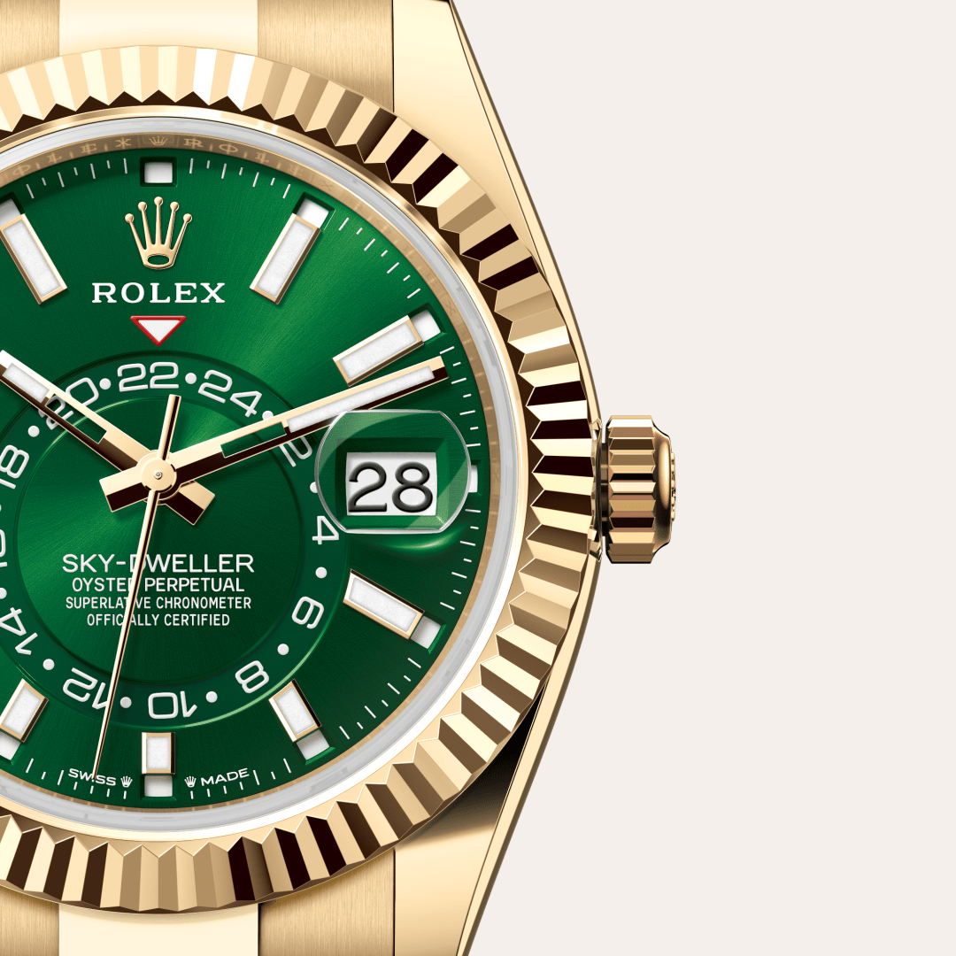 Rolex Sky-Dweller Oyster, 42 mm, sarı altın M336938-0007