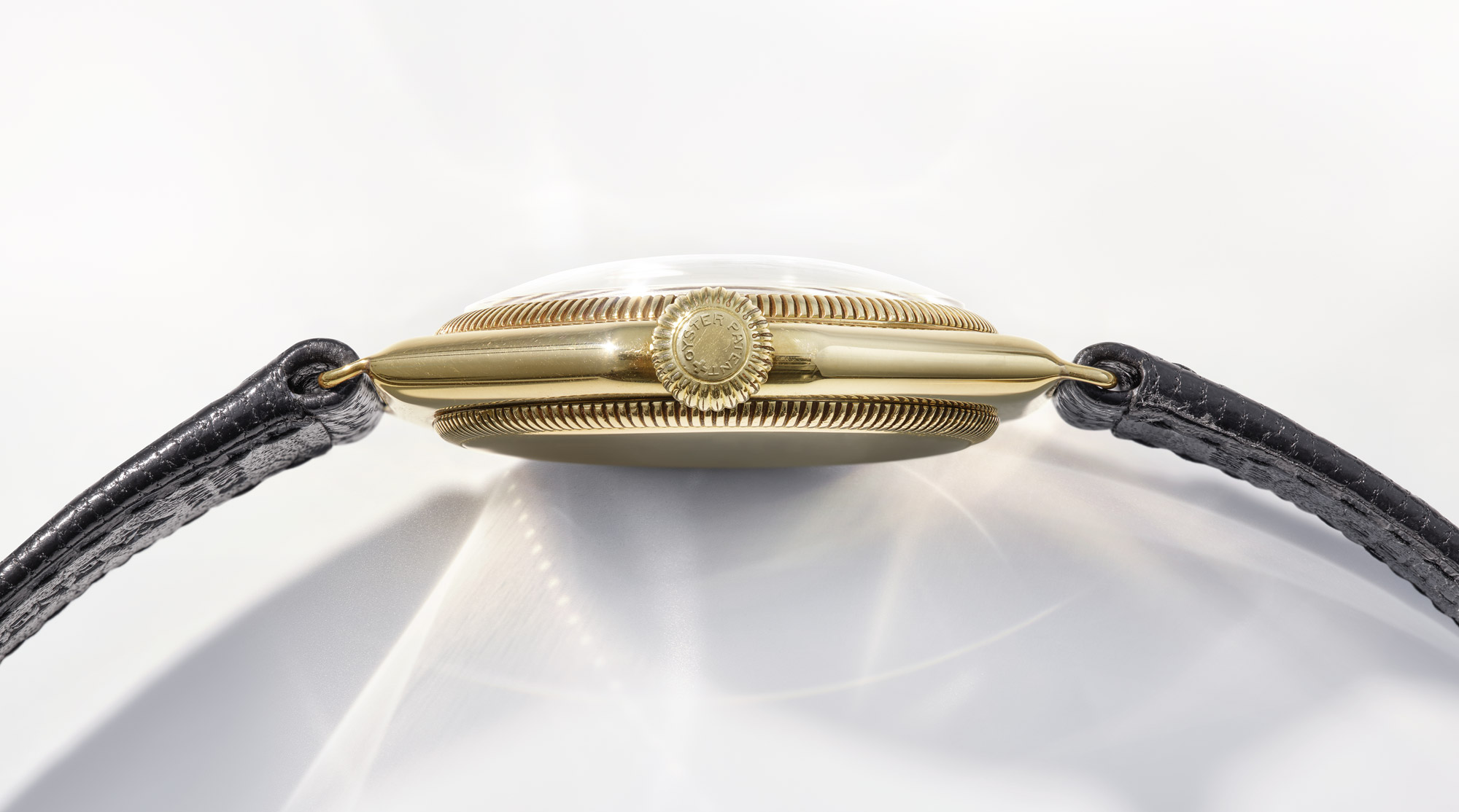 A gold Oyster, the watch worn by Mercedes Gleitze